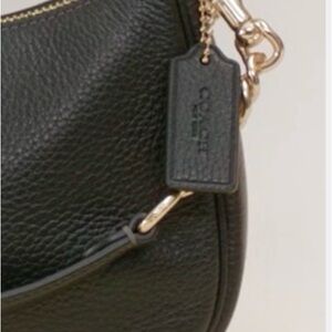 Coach Black Leather Charm